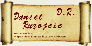 Daniel Ružojčić vizit kartica